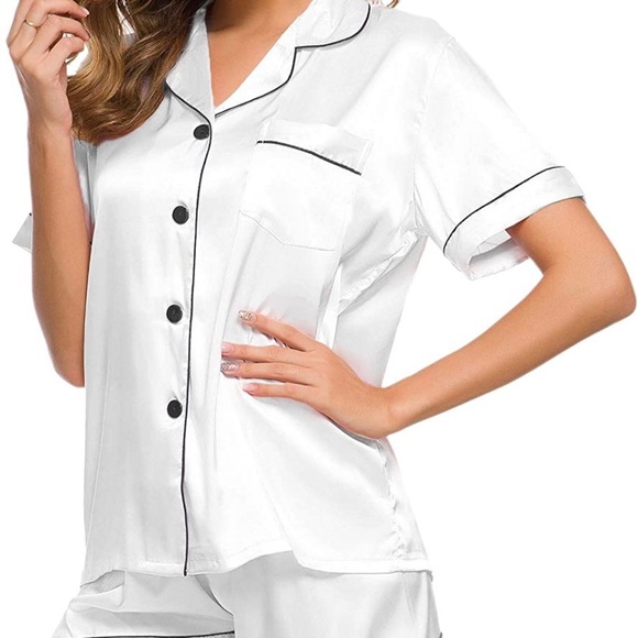 Bridal satin PJ set - Picture 2 of 4